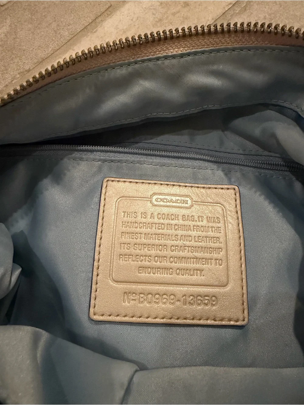 Coach gorgeous metallic